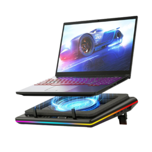 llano V12 RGB Laptop Cooling Pad, Gaming Laptop Cooler with 5.5 Inch Powerful Turbofan